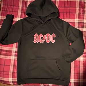 AC/DC Black and Red Logo Hoodie